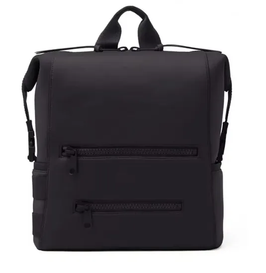 Hot Sale Waterproof Durable Black Neoprene Nappy Baby Mommy Diaper Bag 