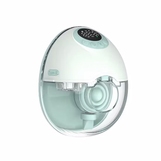 Tragbare, wiederaufladbare, individuell anpassbare Freisprech-Stillmaschine mit doppelt versiegeltem Flansch, geräuscharme, tragbare Silikon-Milchpumpe
