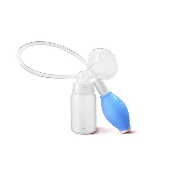 Lebensmittelqualität Standard Mund Einzel Baby Manuelle Stillpumpe Tragbare Milchpumpe