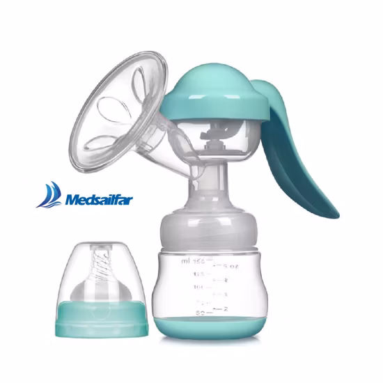 Medizinische Versorgung Tragbare Doppelmilch Manuelle FDA Chinesische Baby Einhand-Milchpumpe