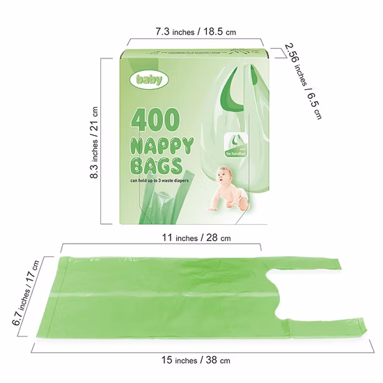 Biologisch abbaubare Baby Poop Bag Lavendar Frangranced Mommy Windel ändern Taschen wasserdicht